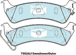 Brake Disc Pad Set  Bendix 7502A 4WD For JEEP CHEROKEE XJ 4L GRAND CHEROKEE 4L