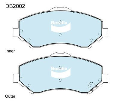 Brake Disc Pad Set Front Bendix DB2002 4WD For CHRYSLER DODGE JEEP
