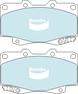 Brake Disc Pad Set Front Bendix DB1739 4WD For TOYOTA HILUX GGN25 4L KUN26 3L