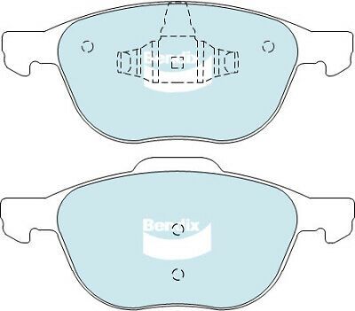 Brake Disc Pad Set Front Bendix DB1679 HD For FORD MAZDA VOLVO