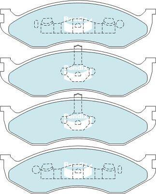 Brake Disc Pad Set Front Bendix DB1311 HD For JEEP CHEROKEE GRAND CHEROKEE WRANG - The Car Parts Shop
