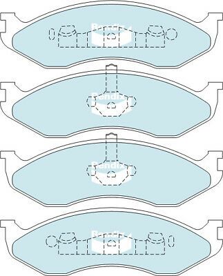 Brake Disc Pad Set Front Bendix DB1311 HD For JEEP CHEROKEE GRAND CHEROKEE WRANGLER CARNIVAL