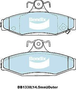 Brake Disc Pad Set Rear Bendix DB1338 4WD For DAEWOO Korando SSANGYONG Musso