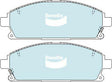 Brake Disc Pad Set Front Bendix DB1333 4WD For HONDA NISSAN Pathfinder X-Trail - The Car Parts Shop