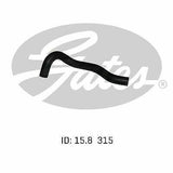 Heater Hose GATES 02-0640 for MITSUBISHI PAJERO NH NJ NK NL 2.6L 05/91-10/93 PETROL