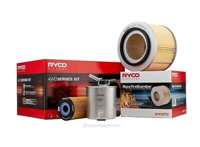 Oil Air Fuel Filter Service Kit Ryco RSK30FG Suitable for NISSAN PATROL TY61 Y61 GU 3.0L 08/07-ONWARDS