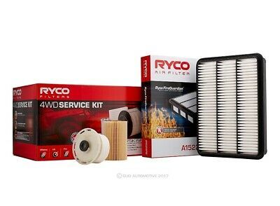 Oil Air Fuel Filter Service Kit Ryco FG for Landcruiser Diesel VDJ76R VDJ78R VDJ79R RSK15FG