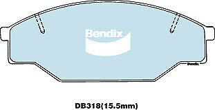 Brake Disc Pad Set Front Bendix DB318 4WD For TOYOTA Dyna Hiace Hilux