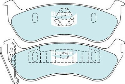 Brake Disc Pad Set Rear Bendix DB2163 4WD For JEEP CHEROKEE WRANGLER KJ JK TJ