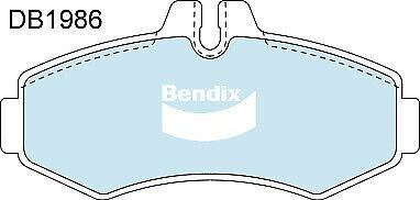 Brake Disc Pad Set  Bendix DB1986 HD For MERCEDES-BENZ VITO 638