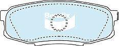 Brake Disc Pad Set Rear Bendix DB1857 HD For TOYOTA LAND CRUISER TUNDRA - The Car Parts Shop