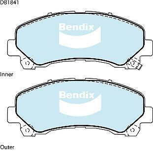 Brake Disc Pad Set Front Bendix DB1841 4WD For CHEVROLET COLORADO HOLDEN COLORADO