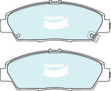 Brake Disc Pad Set Front Bendix DB1268 GCT For HONDA Accord CK Prellude BA BB - The Car Parts Shop