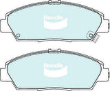 Brake Disc Pad Set Front Bendix DB1268 GCT For HONDA Accord CK Prellude BA BB - The Car Parts Shop