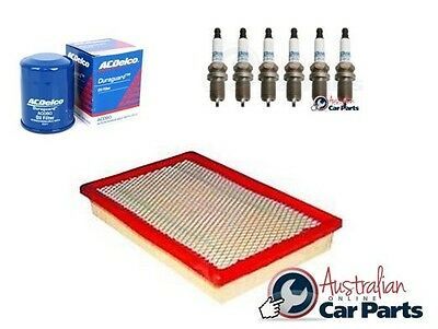 SERVICE KIT NISSAN NAVARA 4.0l petrol 2005-15 OIL & AIR FILTER & SPARK PLUGS