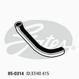 Radiator Hose Lower Gates 05-0314 for MERCEDES-BENZ 350SE W116 3.5L 1973-76