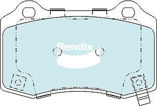 Brake Disc Pad Set  Bendix DB2260 HD For CHRYSLER 300C HOLDEN Calais JEEP