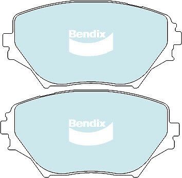 Brake Disc Pad Set Front Bendix DB1432 4WD For TOYOTA RAV 4 ACA20 ACA22
