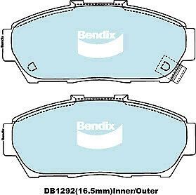 Brake Disc Pad Set Front Bendix DB1292 GCT For HONDA INTEGRA DC4 DC2