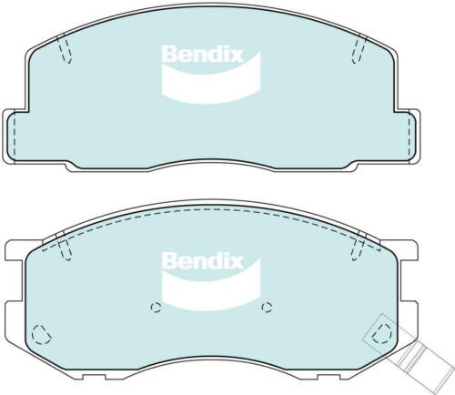 Brake Disc Pad Set Front Bendix DB1276 4WD For TOYOTA SPACIA TOWN ACE