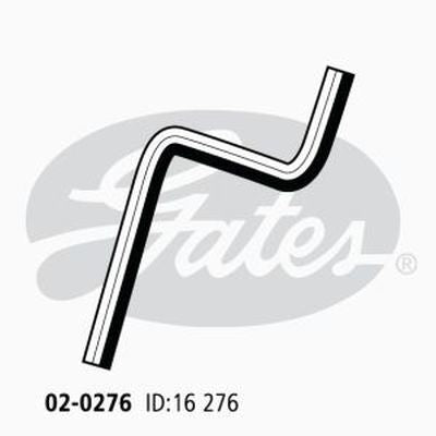 Heater Hose GATES 02-0276 for NISSAN/ DATSUN BLUEBIRD 910 1985-86 2L 4 Cyl. 8v