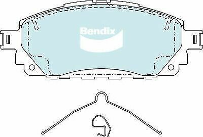 Brake Disc Pad Set  Bendix DB2396 4WD For TOYOTA HILUX GGN120 GUN123 TGT121