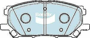 Brake Disc Pad Set Front Bendix DB1517 4WD For LEXUS RX MCU38