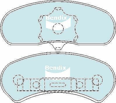 Brake Disc Pad Set Front Bendix DB6 HD