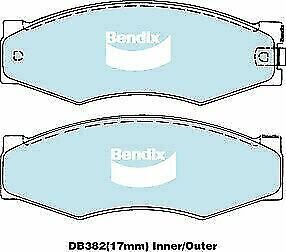 Brake Disc Pad Set  Bendix DB382 HD For NISSAN 300 ZX NAVARA D21