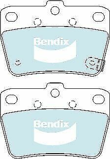 Brake Disc Pad Set Rear Bendix DB1680 4WD For TOYOTA RAV 4 ACA20 ACA21 ACA22 AC…