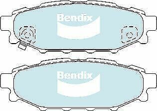 Brake Disc Pad Set Rear Bendix DB1803 HD  For SUBARU FORESTER IMPREZA LIBERTY O…