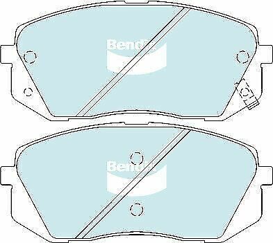 Brake Disc Pad Set  Bendix DB2174 HD For HYUNDAI KIA i30 i40 i45 RONDO SPORTAGE