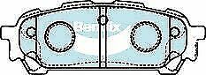 Brake Disc Pad Set Rear Bendix DB1672 HD For SUBARU Forester Impreza Liberty