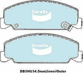 Brake Disc Pad Set Front Bendix DB390 HD For HONDA Accord AD Civic ED EE EC