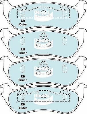 Brake Disc Pad Set  Bendix DB1906 4WD For FORD EXPLORER UT UX UZ 4L 4.6L