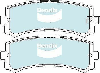 Brake Disc Pad Set Rear Bendix DB2060 4WD For NISSAN PATROL Y61 GU 4.8L