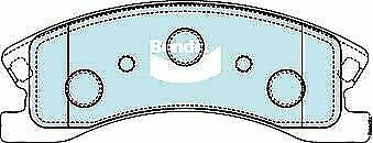 Brake Disc Pad Set Front Bendix DB1716 4WD For JEEP GRAND CHEROKEE WJ WG