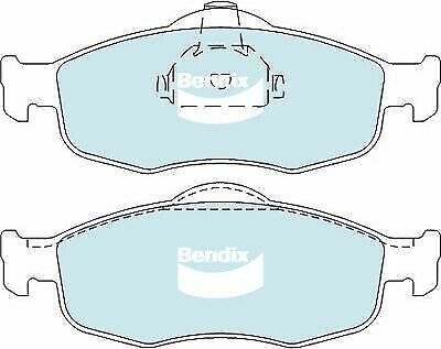Brake Disc Pad Set Front Bendix DB1299 GCT For FORD COUGAR MONDEO HA HD HE
