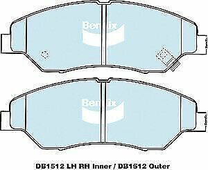 Brake Disc Pad Set Front Bendix DB1512 HD For KIA SPORTAGE
