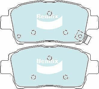 Brake Disc Pad Set Front Bendix DB1422 HD For TOYOTA COROLLA ECHO MR PRIUS YARIS