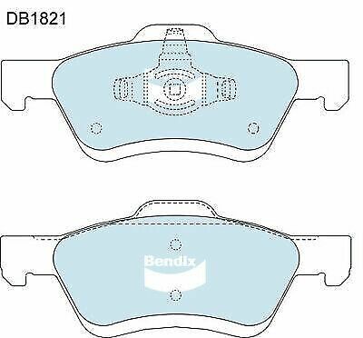 Brake Disc Pad Set Front Bendix DB1821 4WD For FORD ESCAPE BA ZA 3L