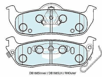 Brake Disc Pad Set  Bendix DB1685 4WD For JEEP COMMANDER XH XK GRAND CKEROKEE W…