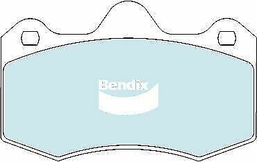 Brake Disc Pad Set  Bendix DB1938 HD For HOLDEN COMMODORE VX VZ 5.7 6.0 V8
