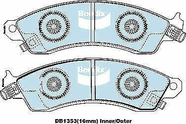 Brake Disc Pad Set Front Bendix DB1353 HD  For CHEVROLET FORD HOLDEN HSV