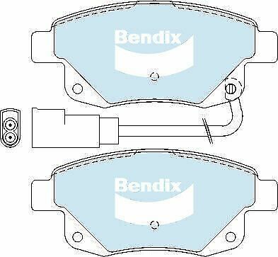 Brake Disc Pad Set Rear Bendix DB1968 HD For FORD TRANSIT VM