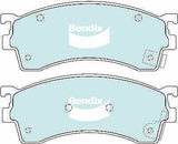 Brake Disc Pad Set Front Bendix DB1255 HD For EUNOS FORD Telstar MAZDA 626