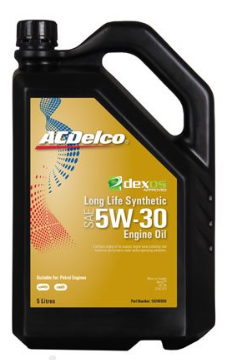 Engine Oil 5ltr  DEXOS 1 Longlife Synthetic 5W30 AcDelco 19350777