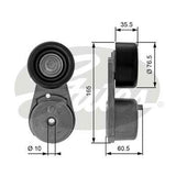 DriveAlign Tensioner Unit Gates 38378 For NISSAN NAVARA PATHFINDER