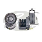 Drive Tensioner Unit Gates 39023 For AUDI A1 VW BEETLE GOLF JETTA POLO TIGUAN