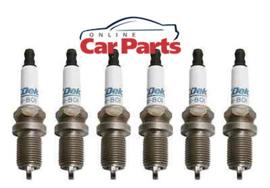 DOUBLE PLATINUM SPARK PLUGS ACDelco suitable for Commodore VE VF V6 LPG 3.6L 2006-2015 GM160000km